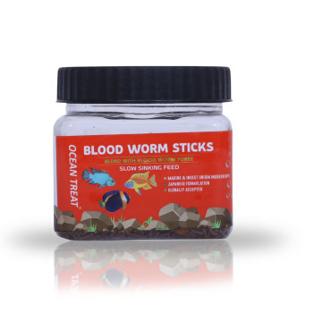 Ocean Treat Bloodworm Stick Fish Food - 100g