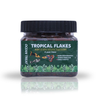 Ocean Treat Tropical Flakes Fish Food - 50g