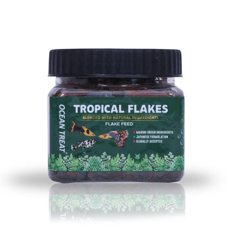Ocean Treat Tropical Flakes Fish Food - 50g