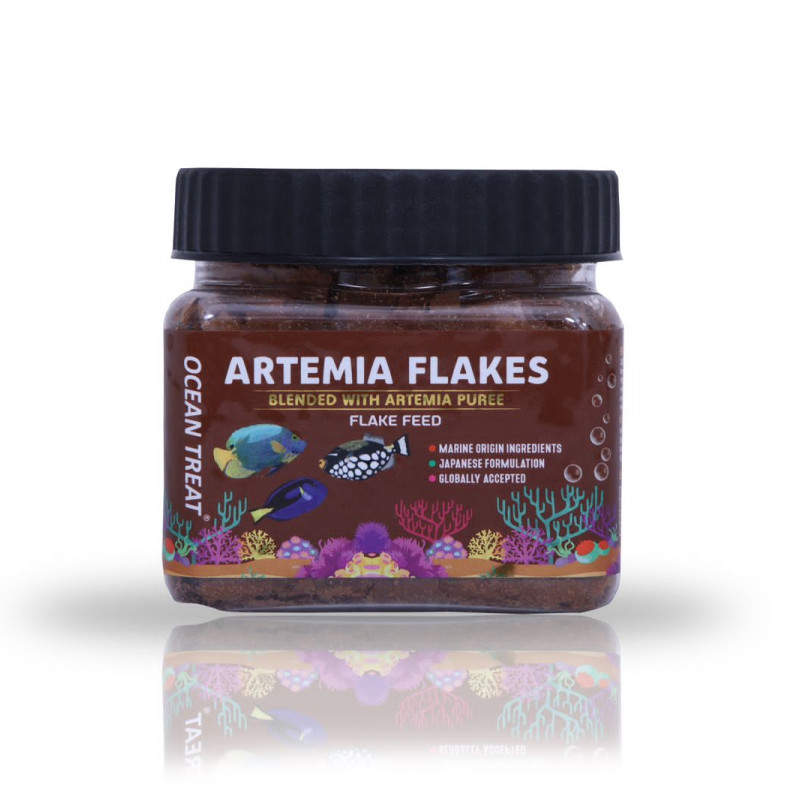 Ocean Treat Artemia Flakes Fish Food - 50g