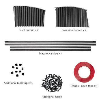 Universal Fit Magnetic Car Curtains - UV Protection for Side Windows (4PCS)