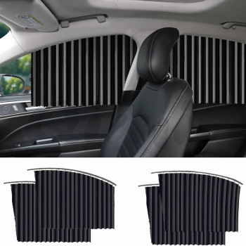 Universal Fit Magnetic Car Curtains - UV Protection for Side Windows (4PCS)