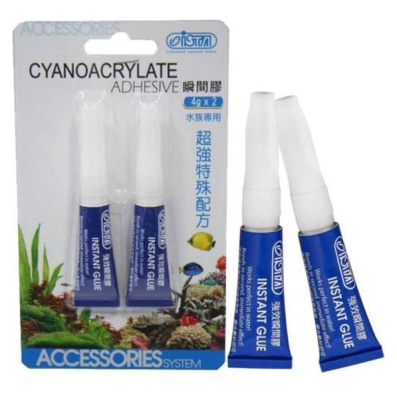 ISTA Aquarium Glue Blue Box (25 Pcs) Aquarium Aquascaping Glue