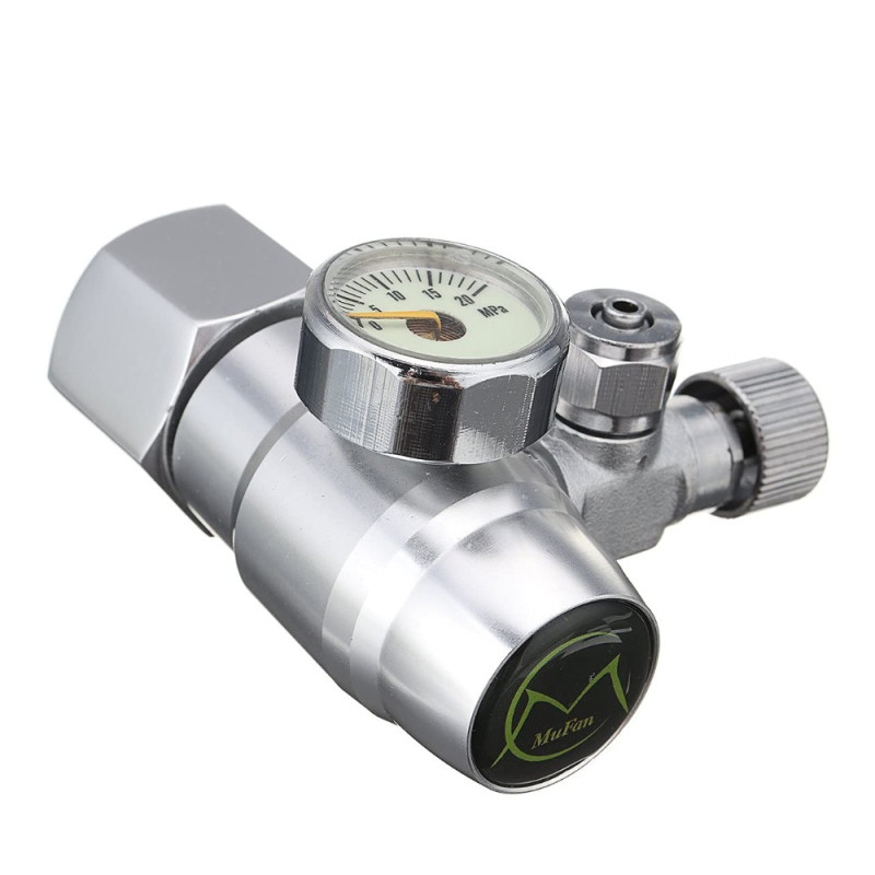 Mufan CO2 Regulator with Solenoid/Dual Gauge CO2 Regulator for Planted Aquariums