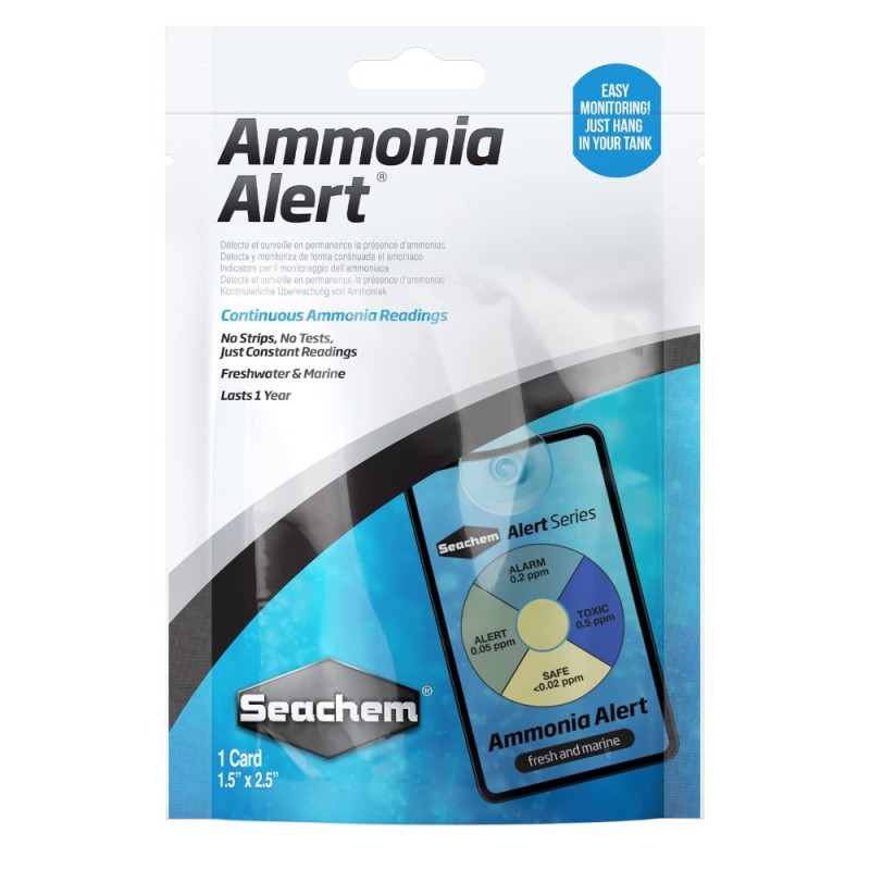 Seachem Ammonia Alert 1 Year Aquarium Ammonia Monitor