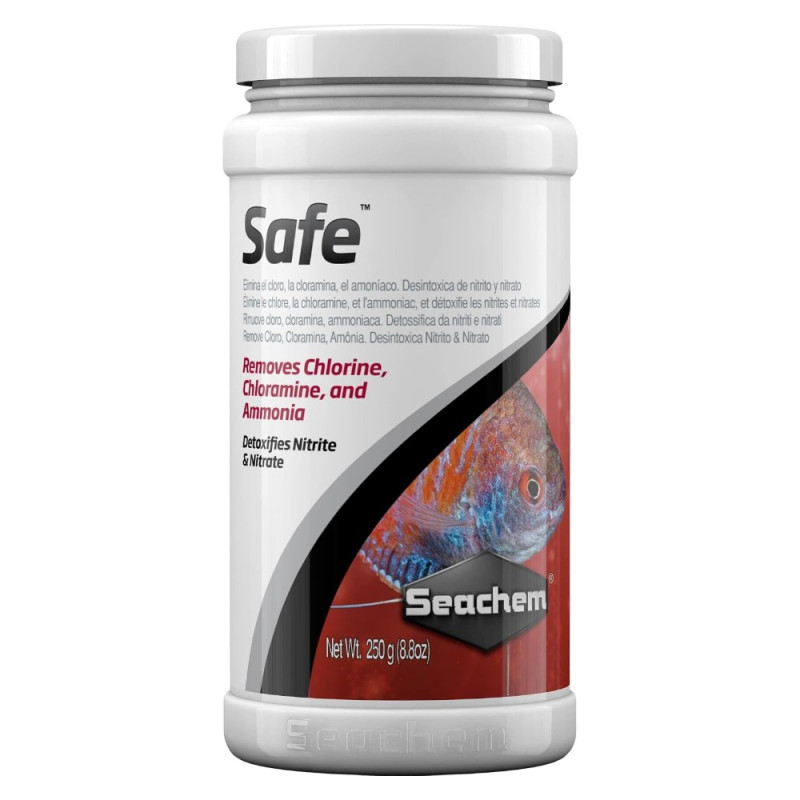 Seachem Safe 250 g Powdered Water Conditioner & Ammonia Detoxifier