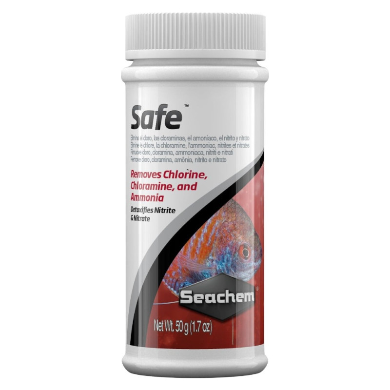 Seachem Safe 50 g Powdered Water Conditioner & Ammonia Detoxifier