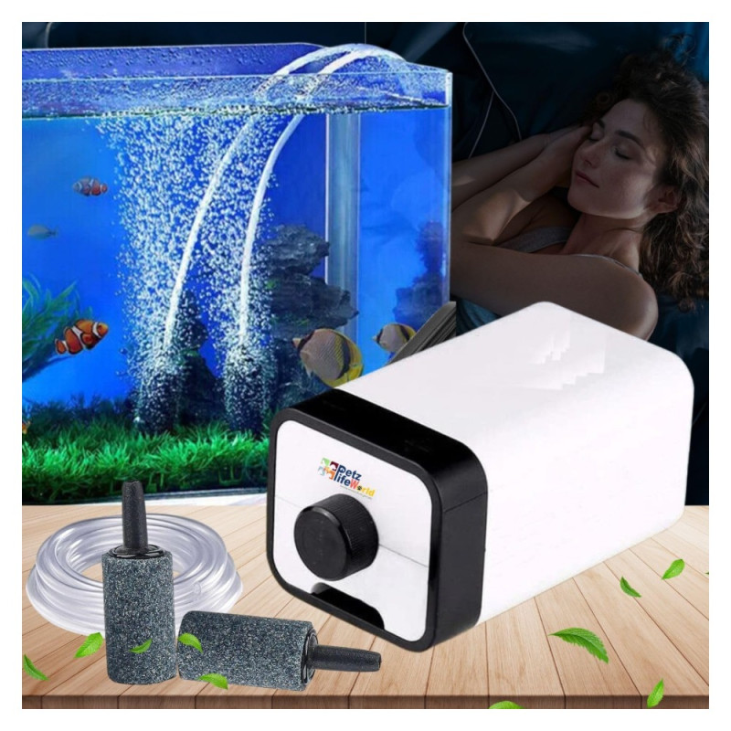 Sunsun CT-202 (Dual Outlet) Aquarium Air Pump