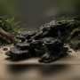 P09 – Dark Rock Terraces - Aquarium & Terrarium Décor