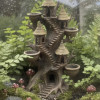 P14 – Woodland Tower - Aquarium & Terrarium Décor