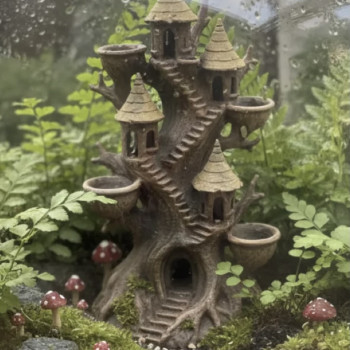 P14 – Woodland Tower - Aquarium & Terrarium Décor