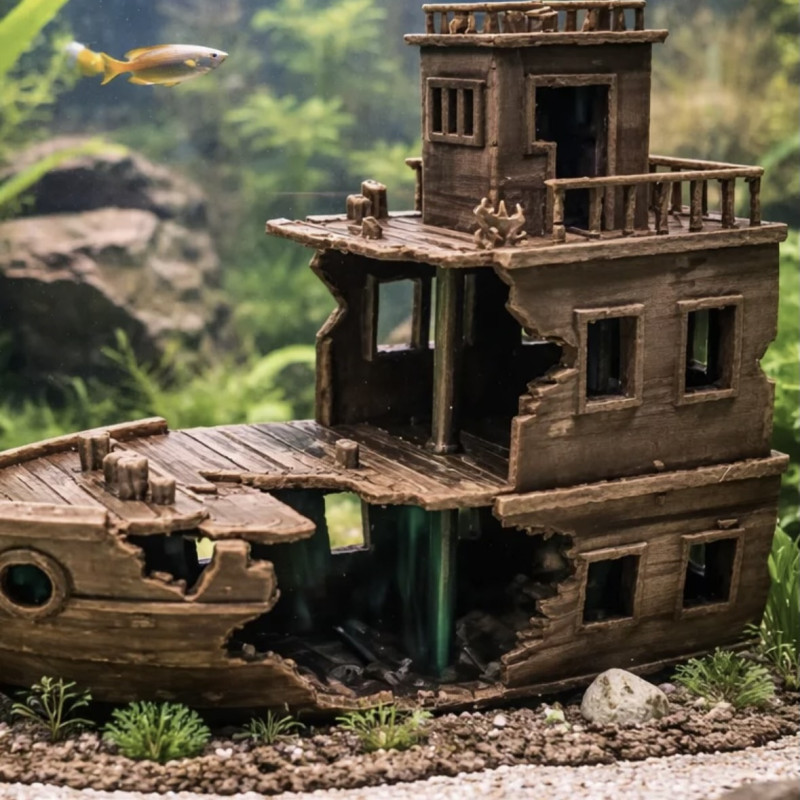 P16 – Sunken Ruins - Aquarium & Terrarium Décor